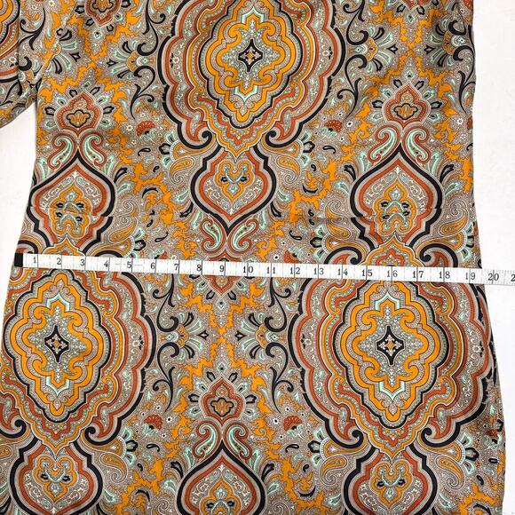 J.Crew Collection Jules Silk Fall Dress Italian Paisley Shift Size 4 - Picture 11 of 13
